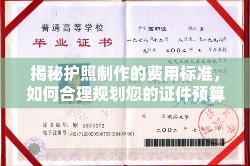 乌拉特后旗揭秘护照制作的费用标准，如何合理规划您的证件预算